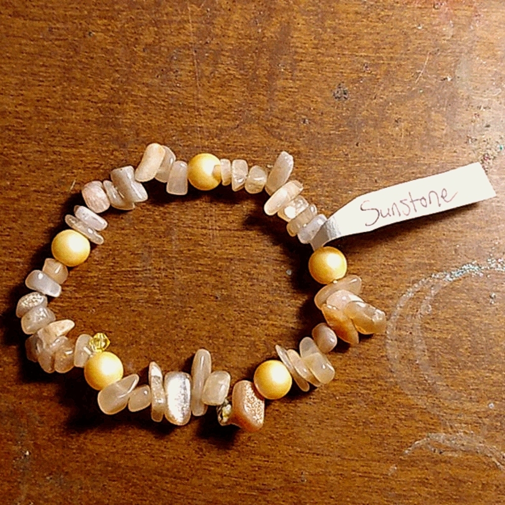 Genuine Gemstone stretch bracelet